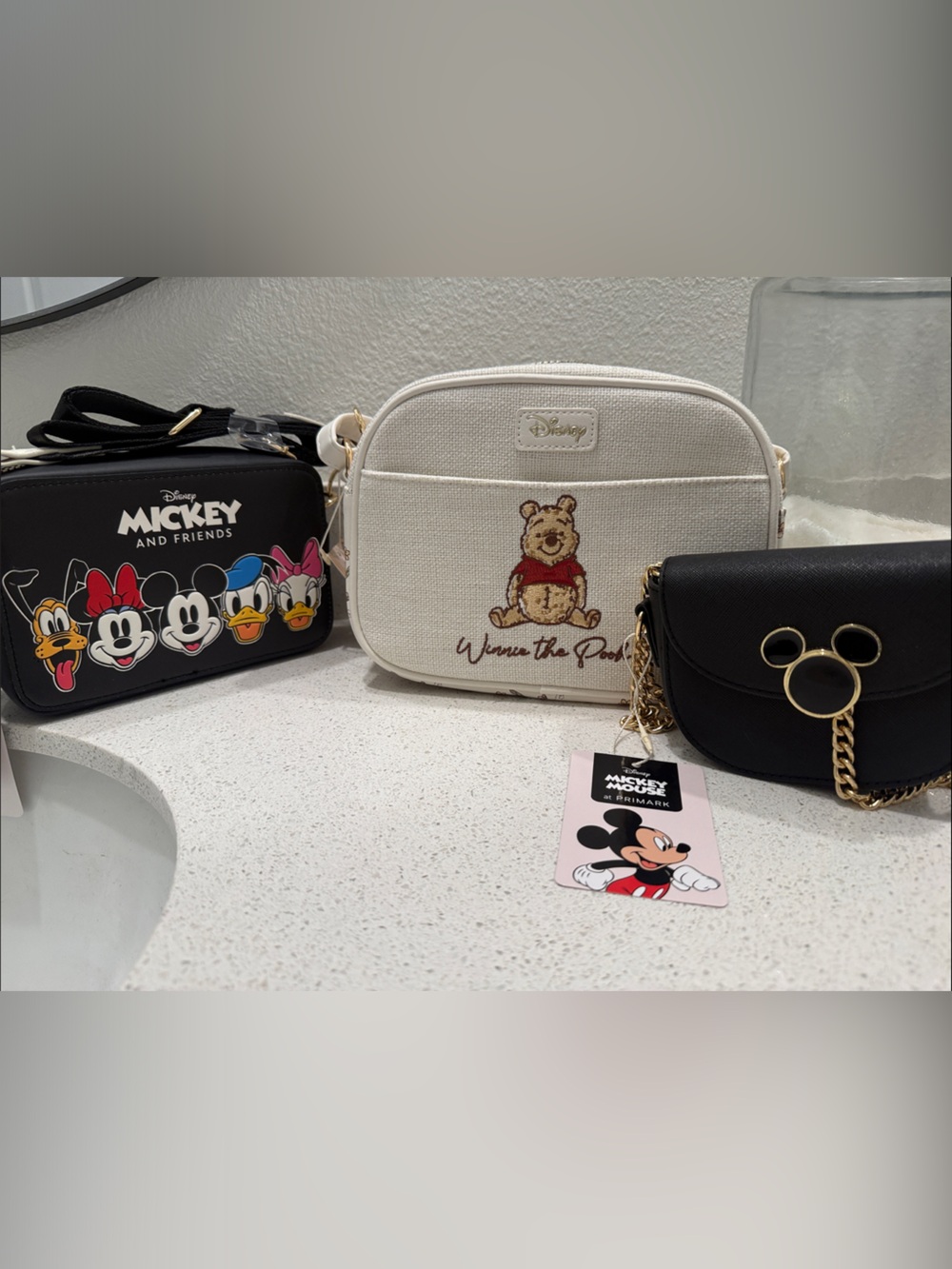 Disney Bundle Bags Winnie the Pooh Cream Crossbody Bag Mickey and Friends